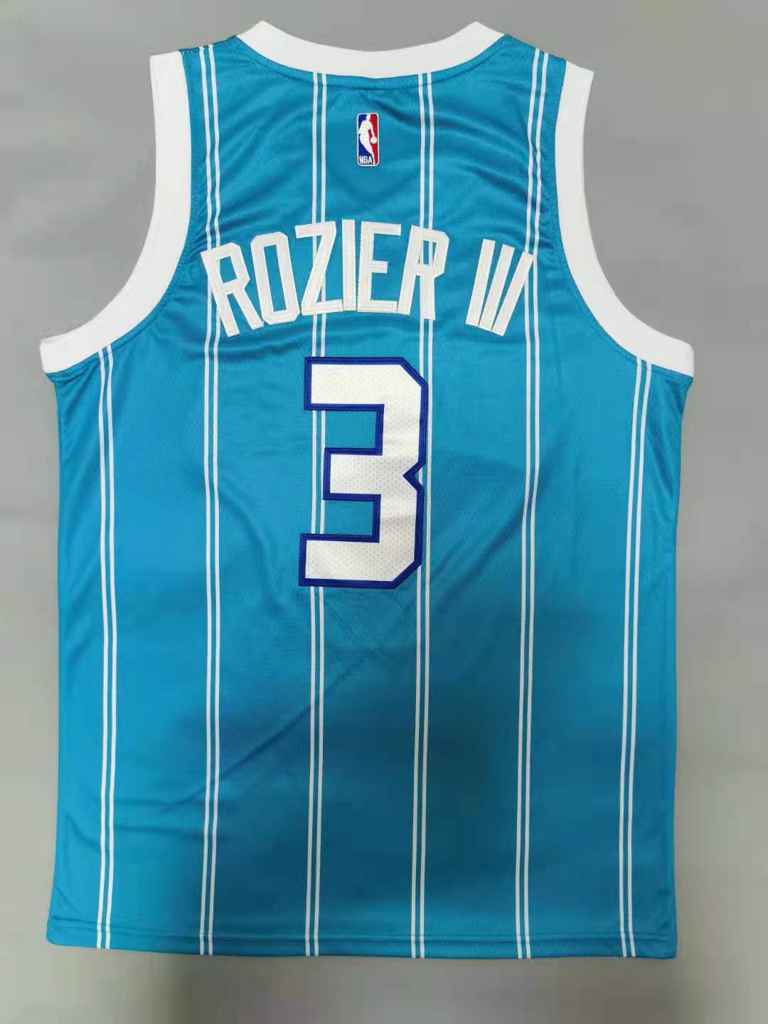 Men Charlotte Hornets 3 Rozier iii Blue 2021 Game NBA Jersey